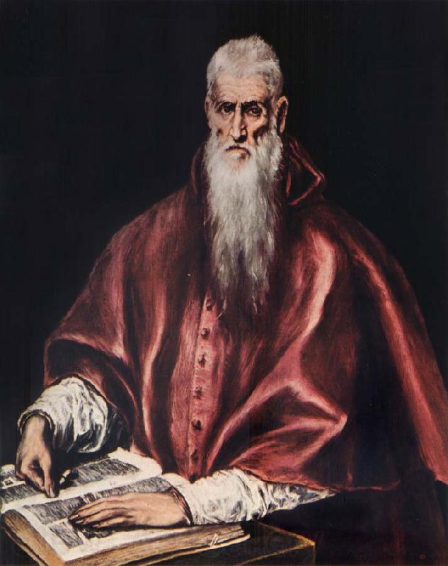 El Greco St.Jerome as a Cardinal Norge oil painting art